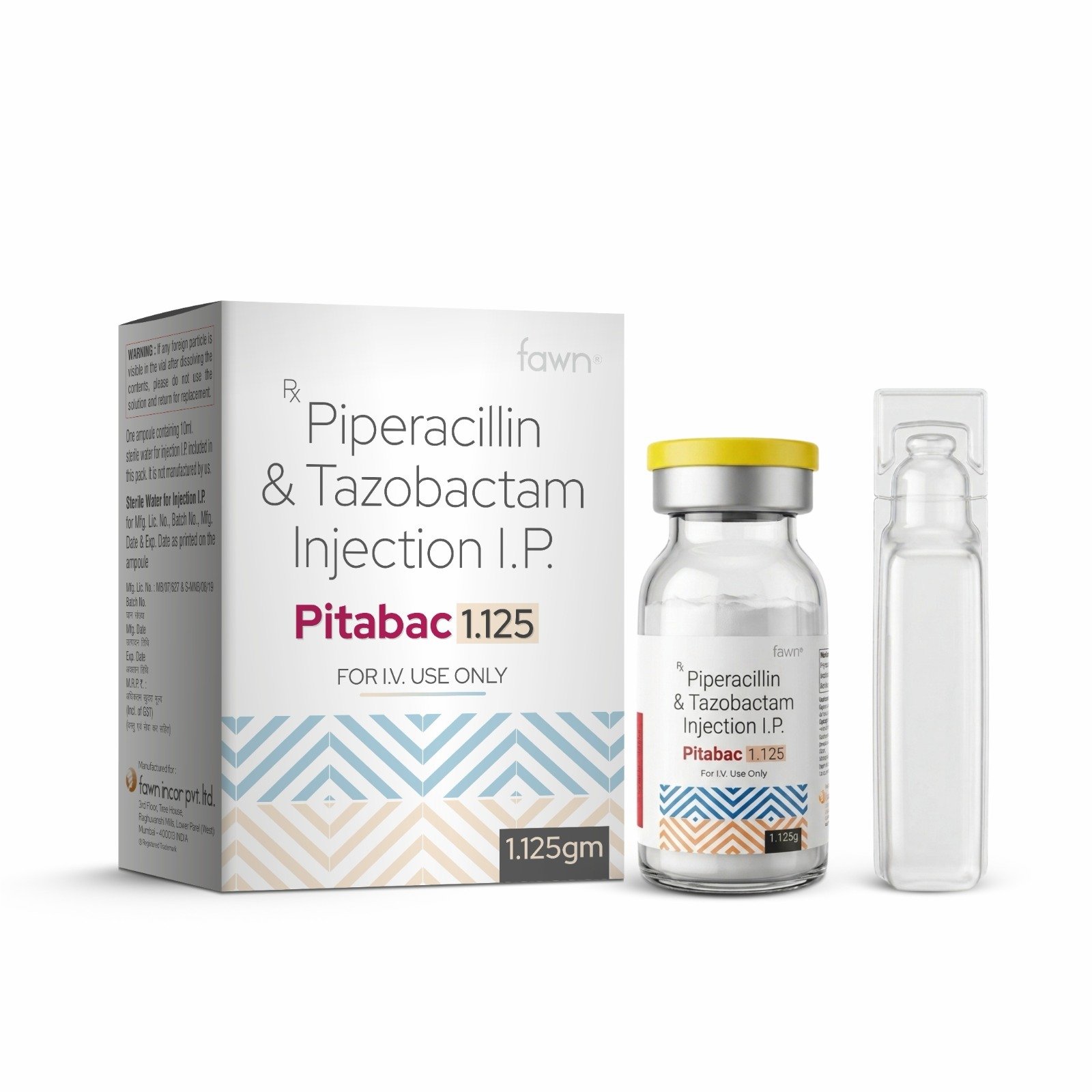 Piperacillin & Tazobactam Injection IP - PITABAC 1.125 Injection - image 2