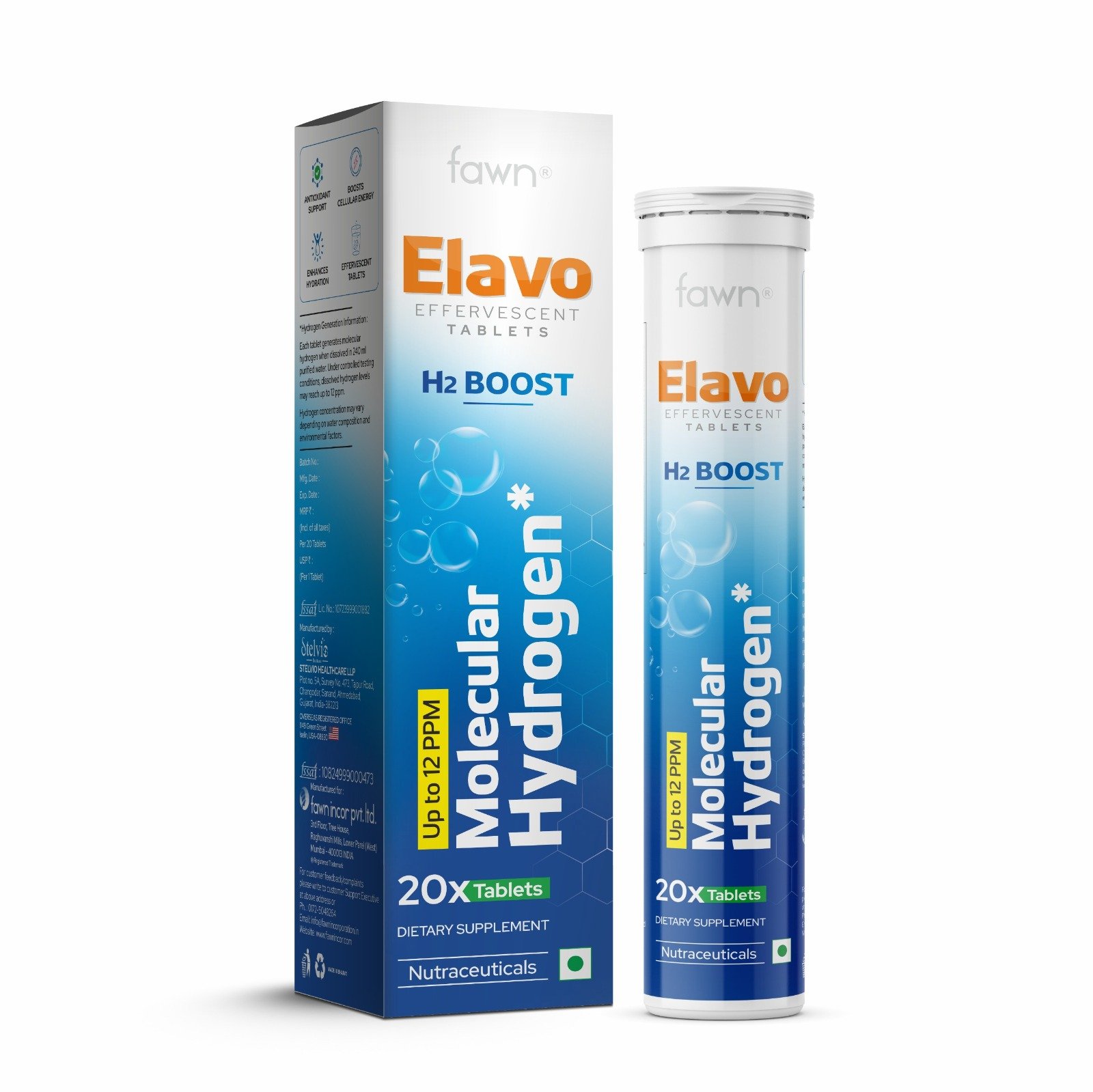 Molecular Hydrogen Effervescent Tablets - ELAVO Effervescent Tablet - image 2