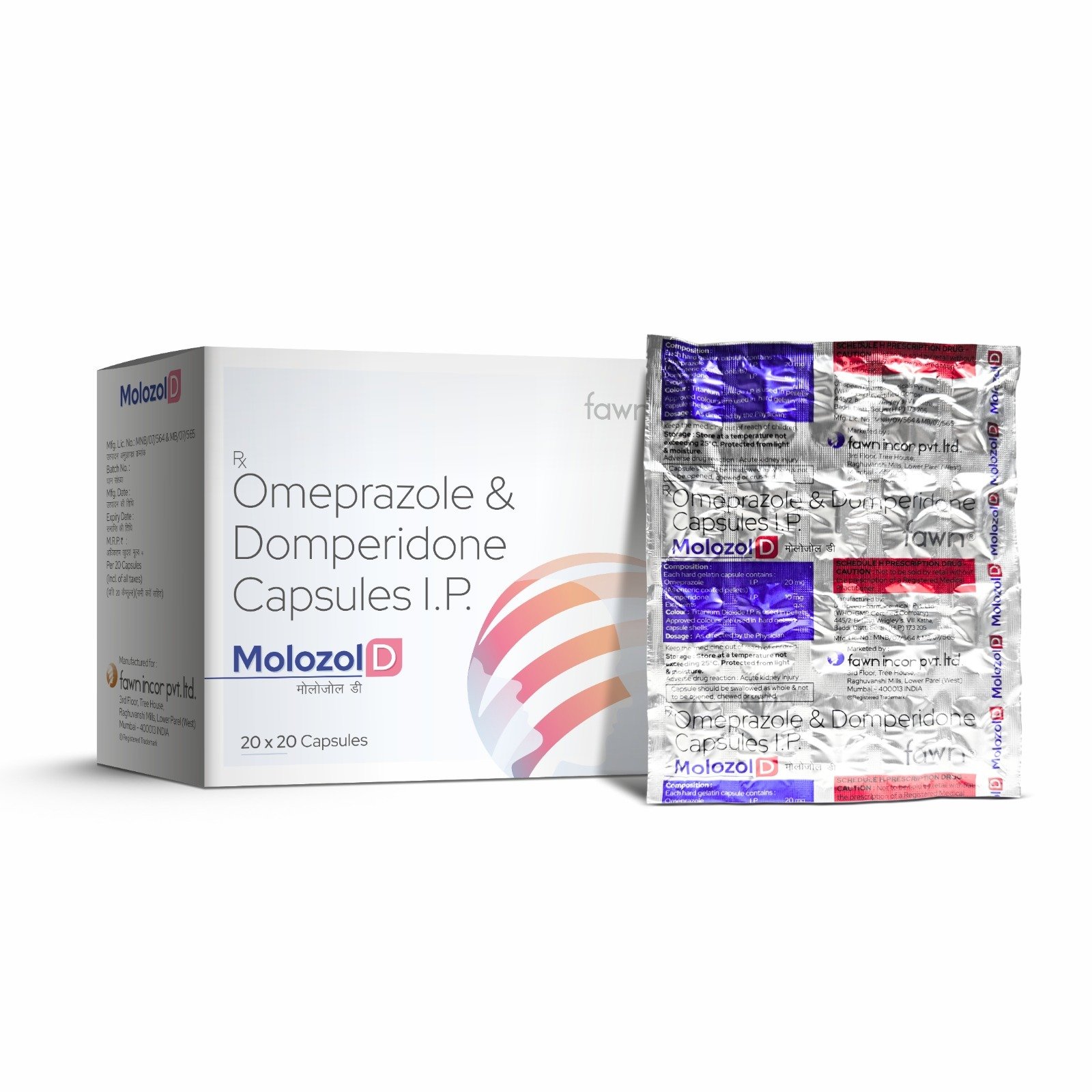 Omeprazole & Domperidone Capsules IP - MOLOZOL D - image 2