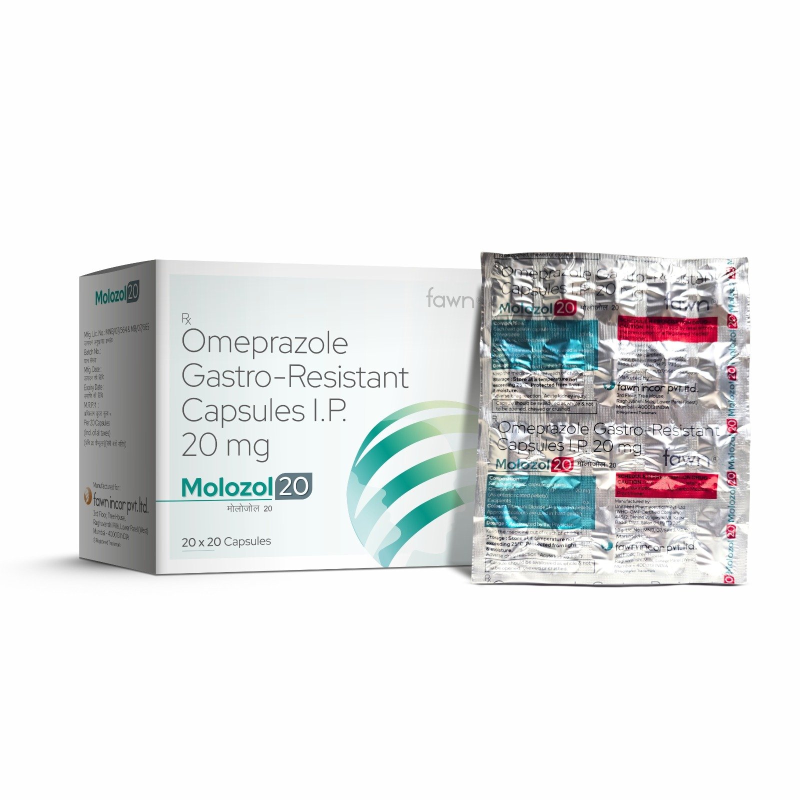 Omeprazole Gastro-Resistant Capsules IP 20 Mg - MOLOZOL 20 - image 2
