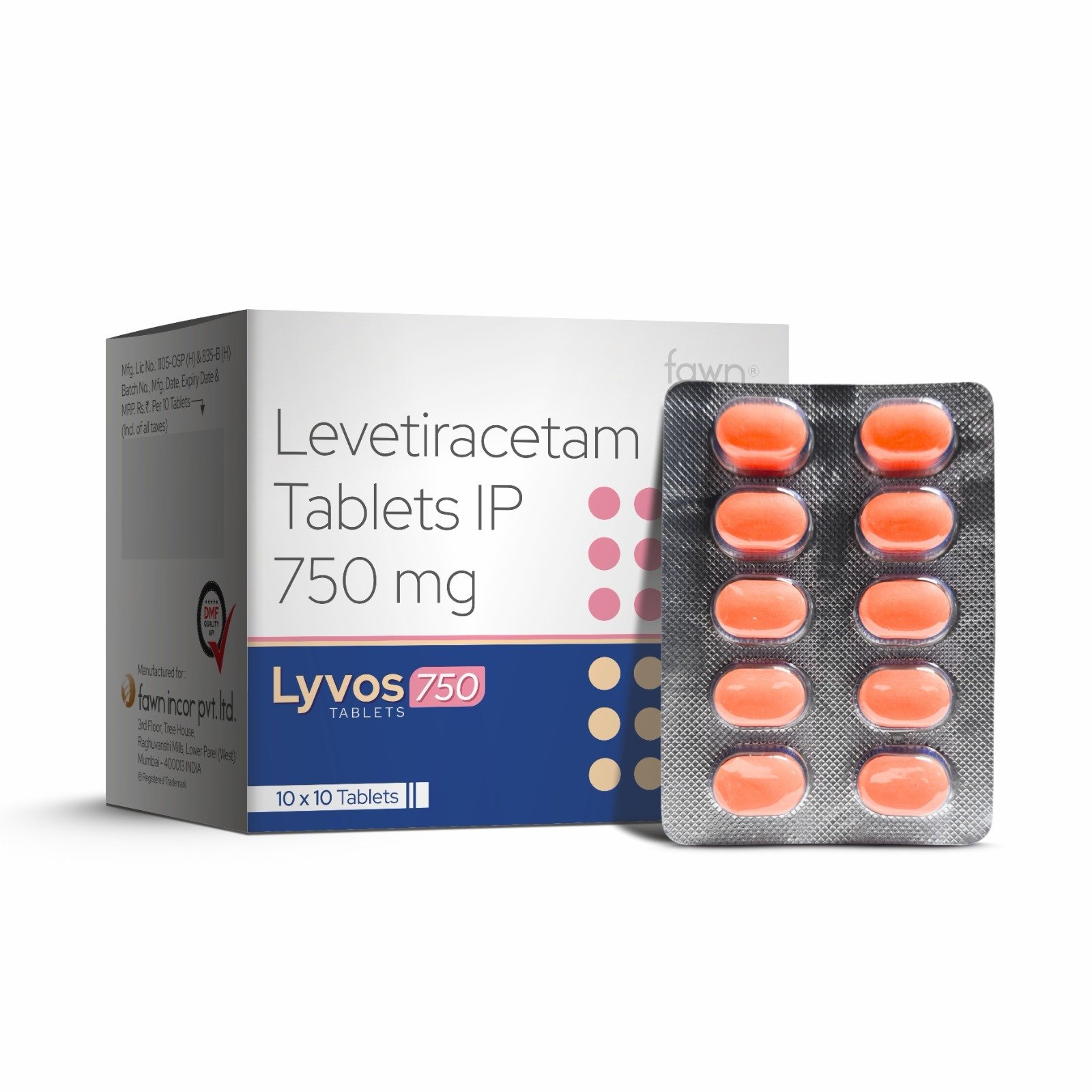 Levetiracetam Tablets IP 500 Mg - LYVOS 750 Tablets - image 2