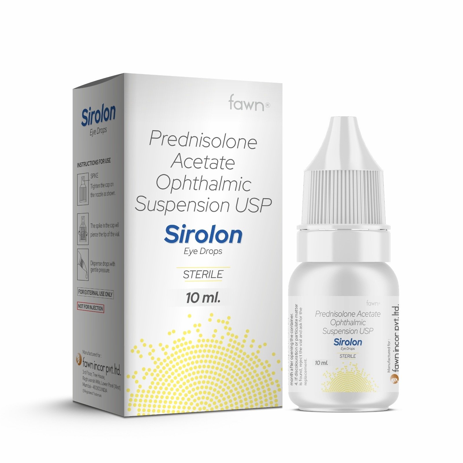 Prednisolone Acetate Ophthalmic Suspension USP - SIROLON Eye Drop - image 2