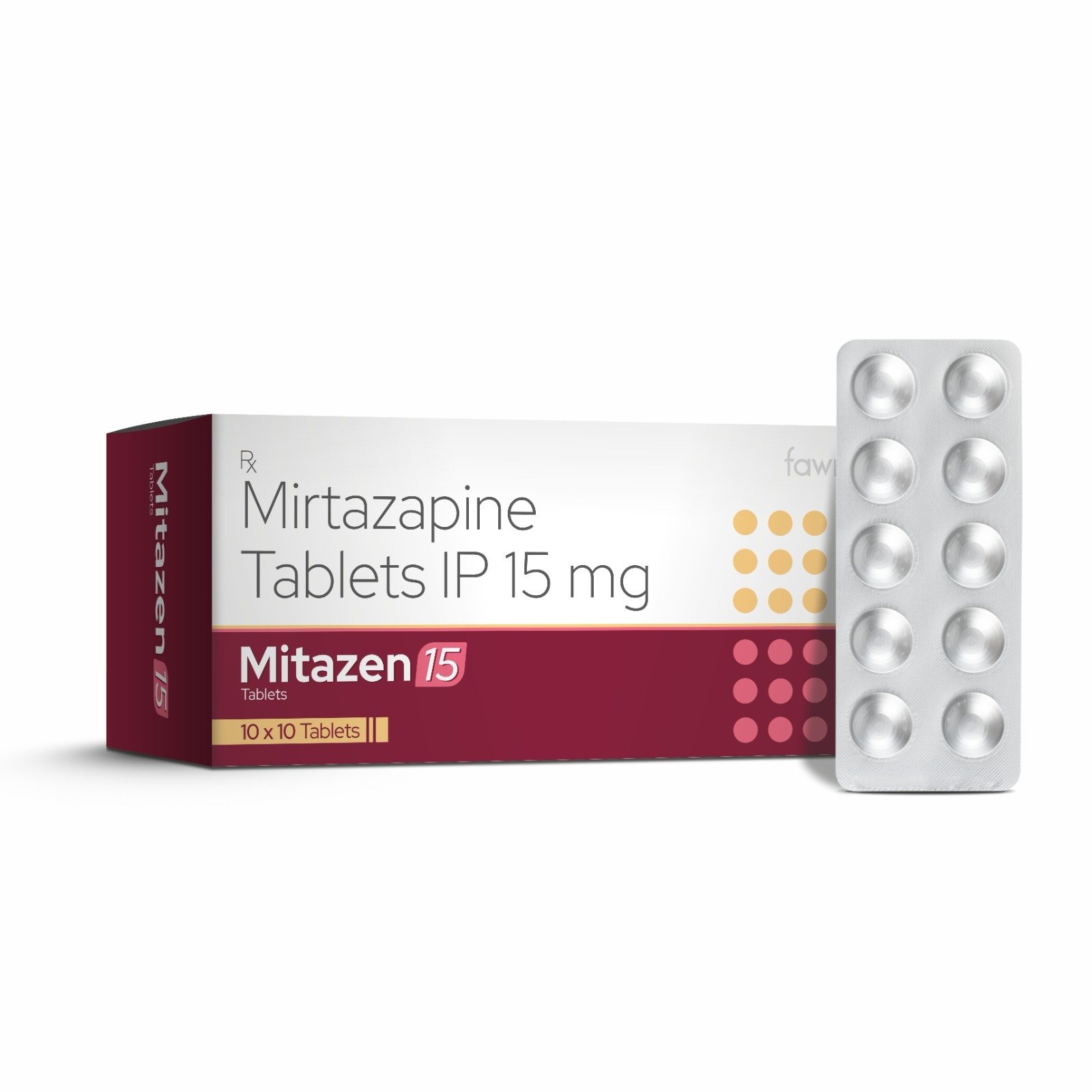 Mirtazapine Tablets IP 15 Mg - MITAZEN 15 Tablets - image 2