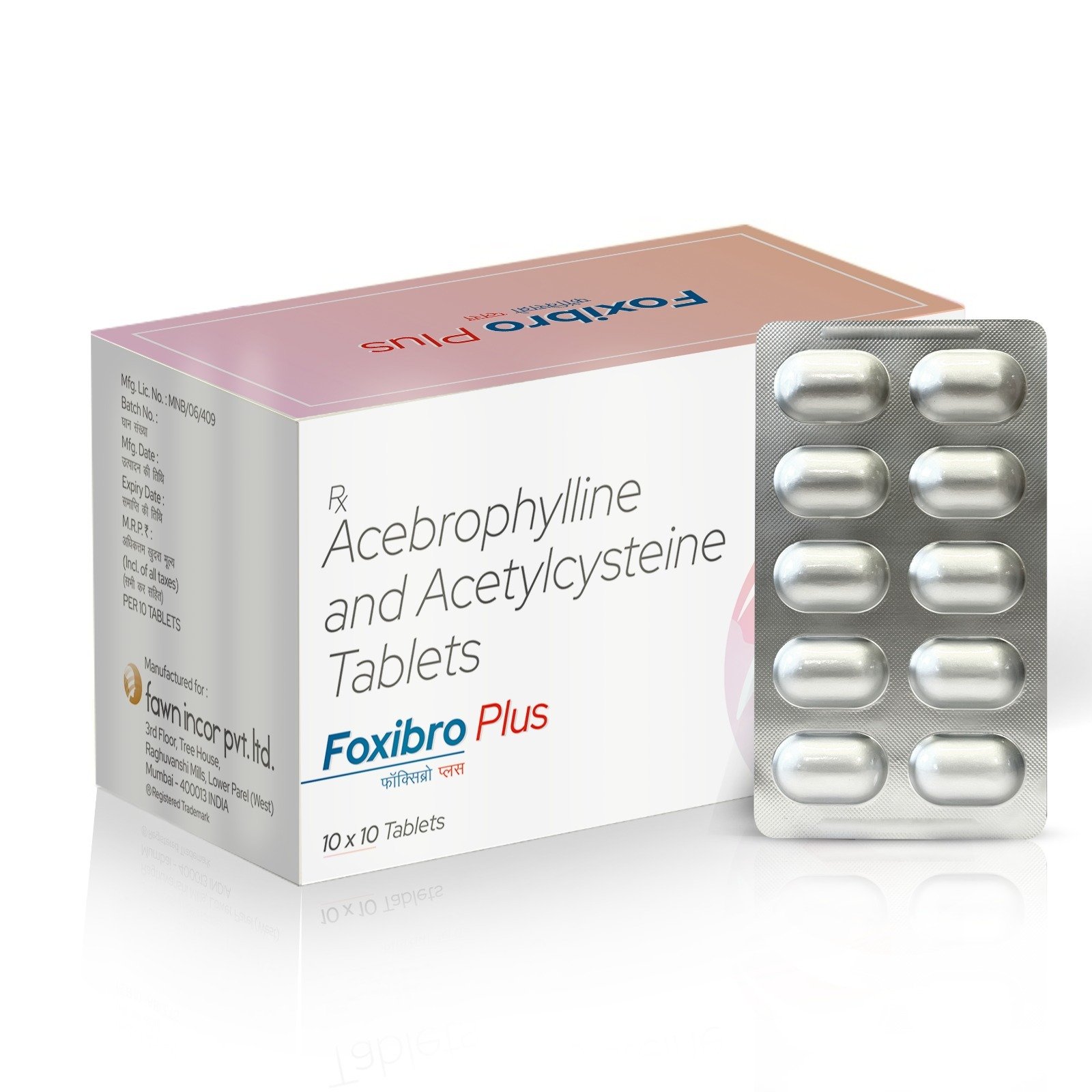 Acebrophylline & Acetylcysteine Tablets - FOXIBRO PLUS Tablet - image 2