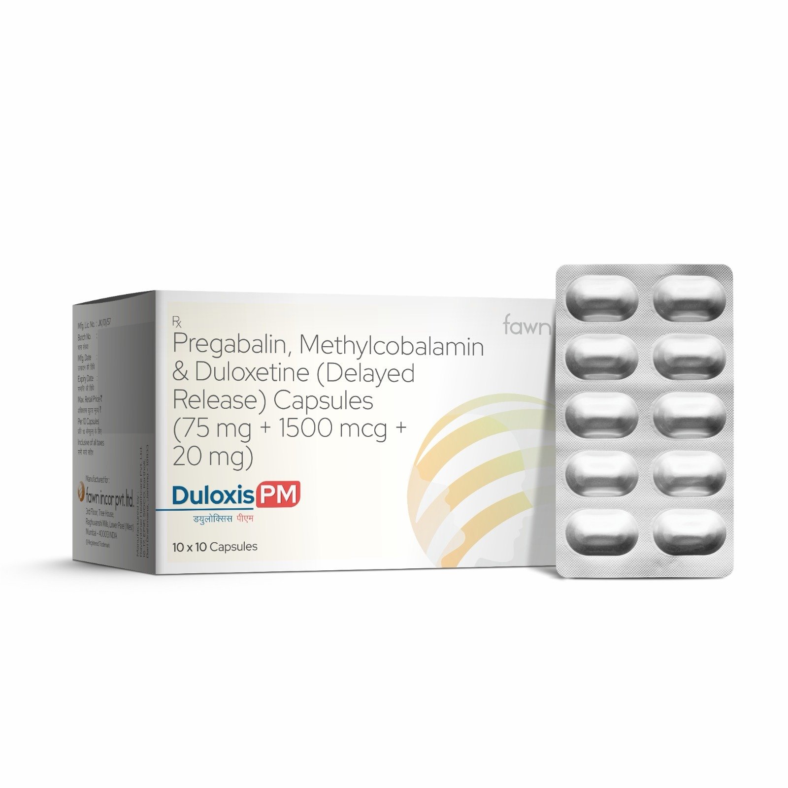 Pregabalin, Methylcobalamin & Duloxetine Delayed Release Capsules  - DULOXIS PM Capsules - image 2