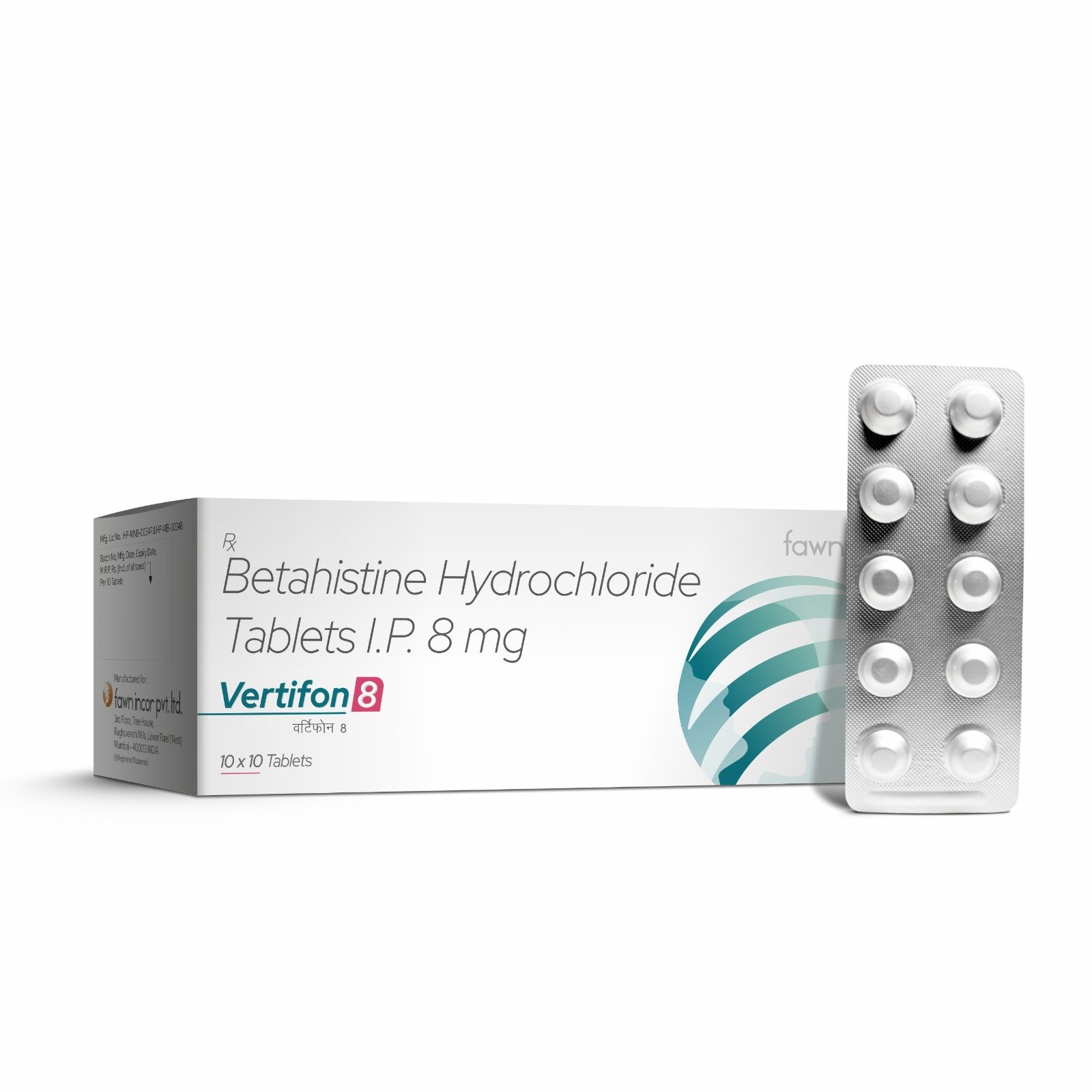 Betahistine Hydrochloride Tablets IP 8 Mg - VERTIFON 8 Tablets - image 2