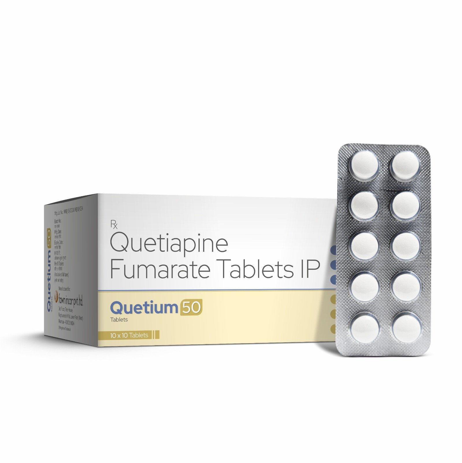 Quetiapine Fumarate Tablets IP 50 Mg - QUETIUM 50 Tablets - image 2