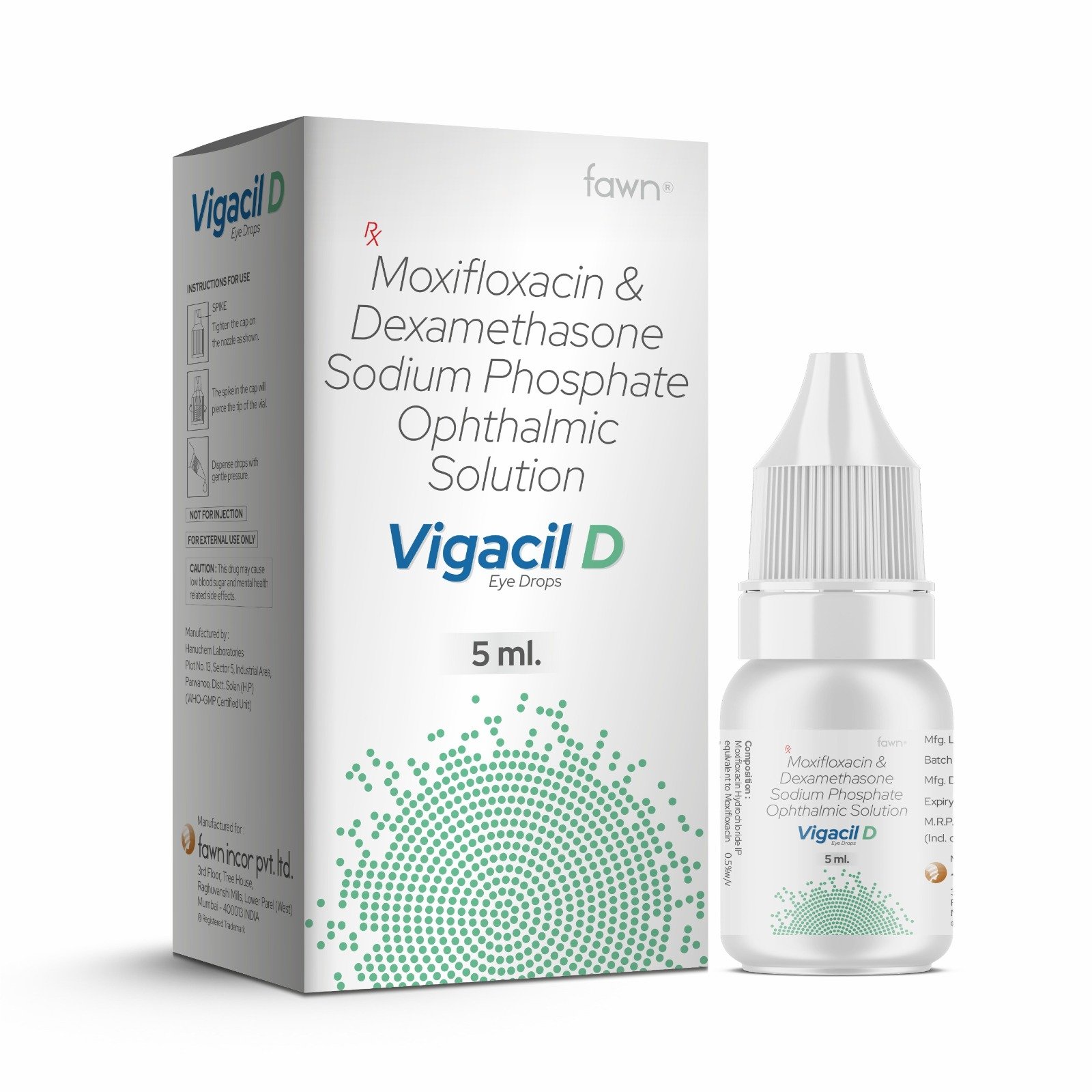 Moxifloxacin & Dexamethasone Sodium Phosphate Ophthalmic Solution - VIGACIL D Eye Drop - image 2