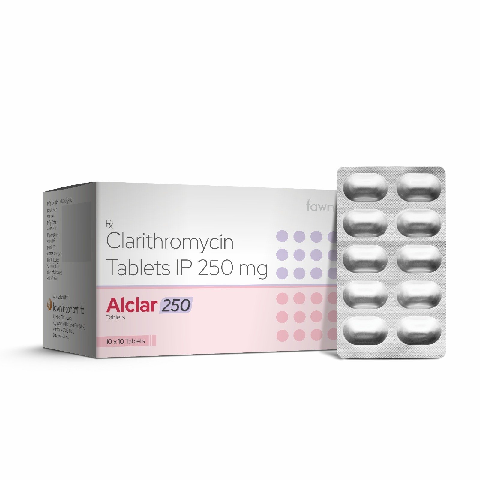 Clarithromycin Tablets IP - ALCLAR 250 Tablets - image 2