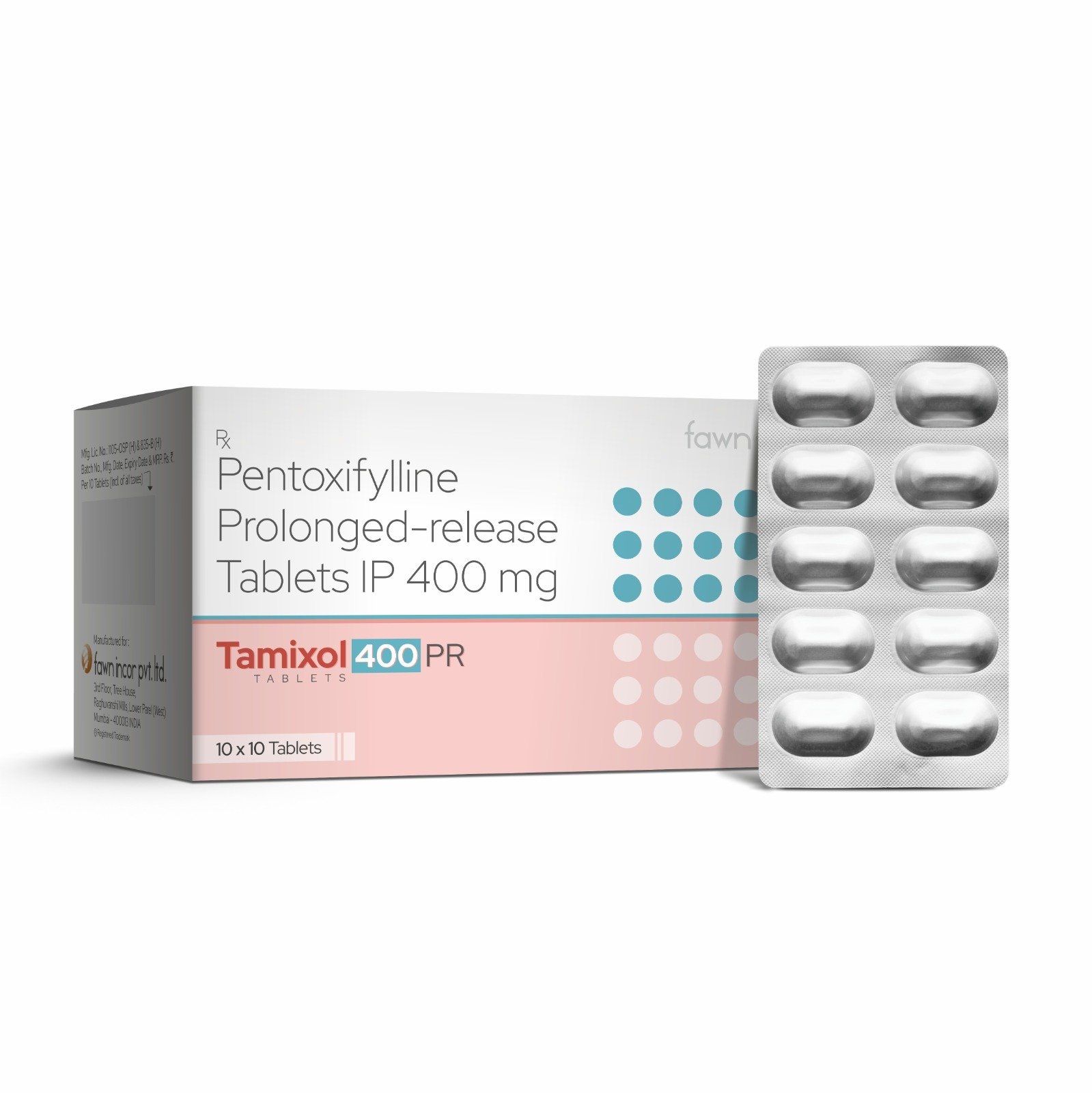 Pentoxifylline Prolonged Release Tablets I.P. 400 Mg - TAMIXOL 400 PR Tablets - image 2