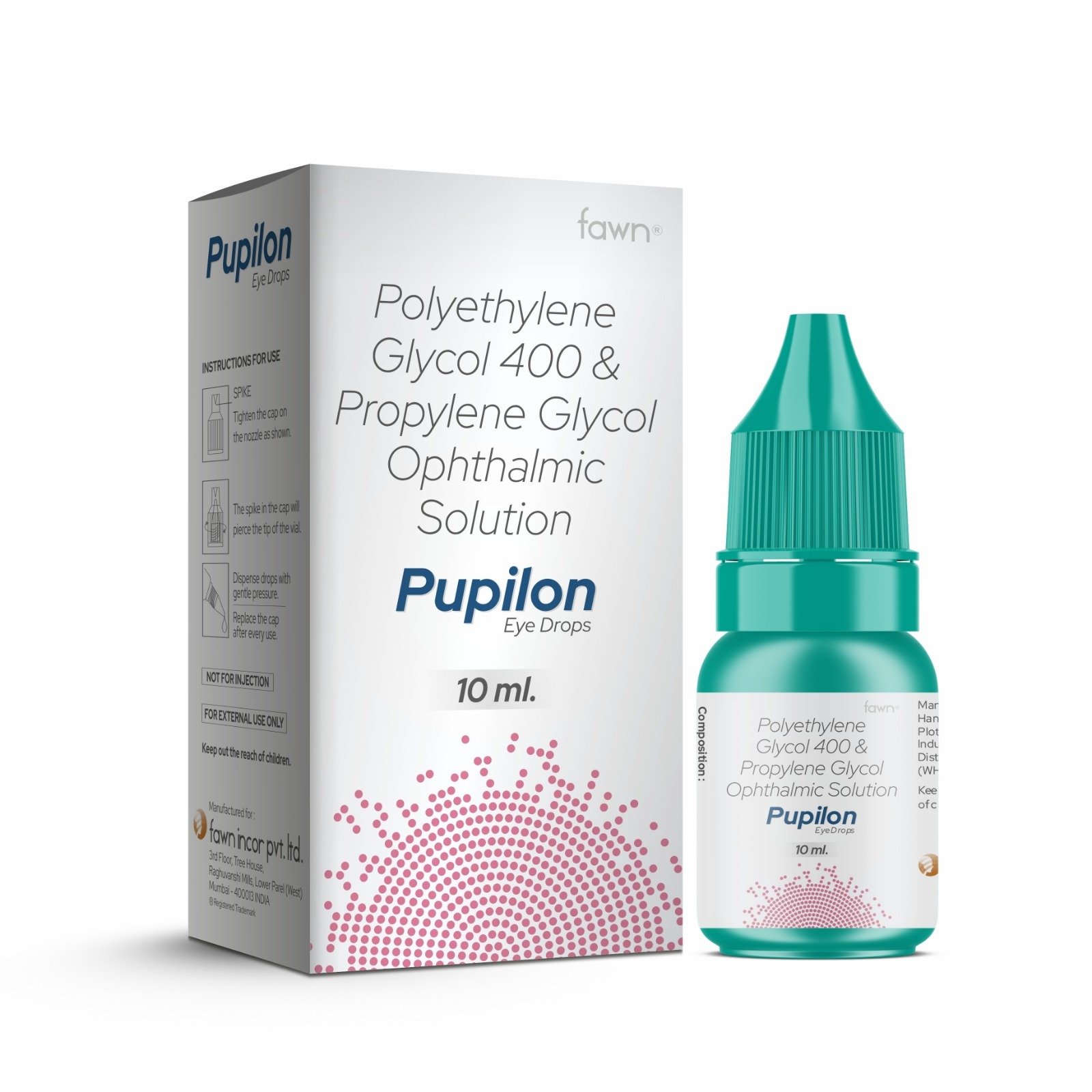 PUPILON Eye Drop - Polyethylene Glycol 400 & Propylene Glycol Ophthalmic Solution - image 2