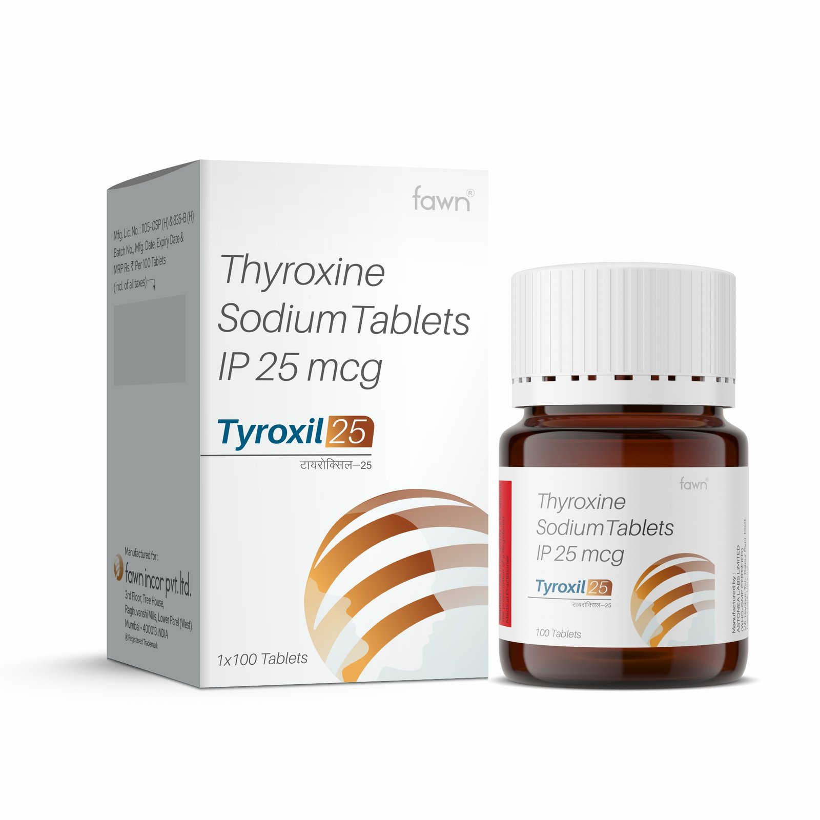 Thyroxine Sodium Tablets IP 25 Mcg - TYROXIL 25 - image 2