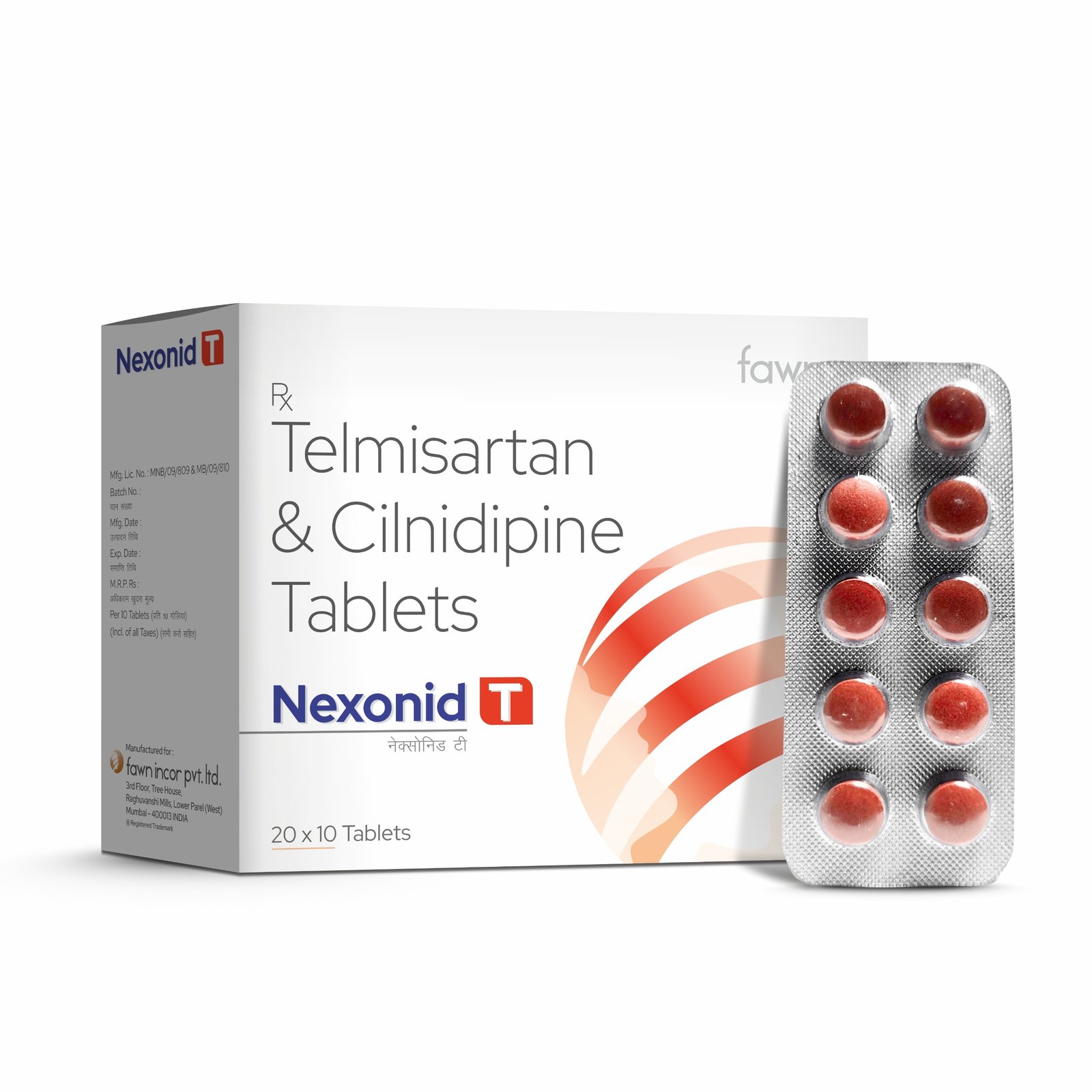 Telmisartan & Cilnidipine Tablets - NEXONID T - image 2