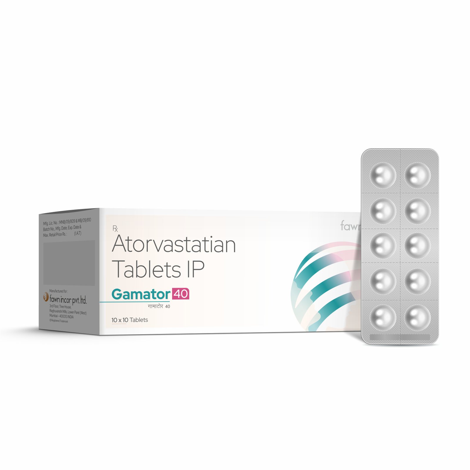 Atorvastatin Tablets IP 40 Mg - GAMATOR 40 - image 2