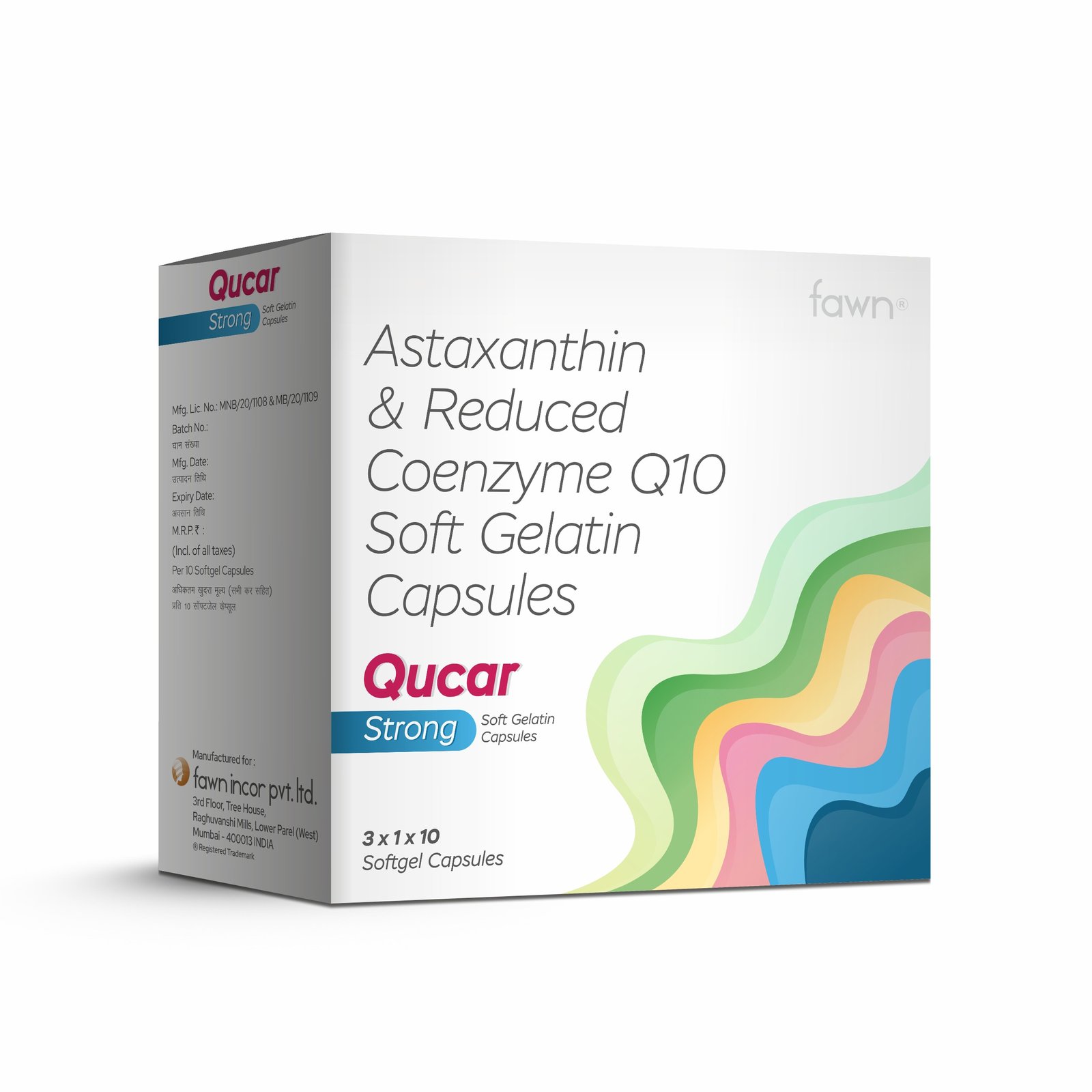 Astaxanthin & Reduced Coenzyme Q10 Soft Gelatin Capsules - QUCAR STRONG