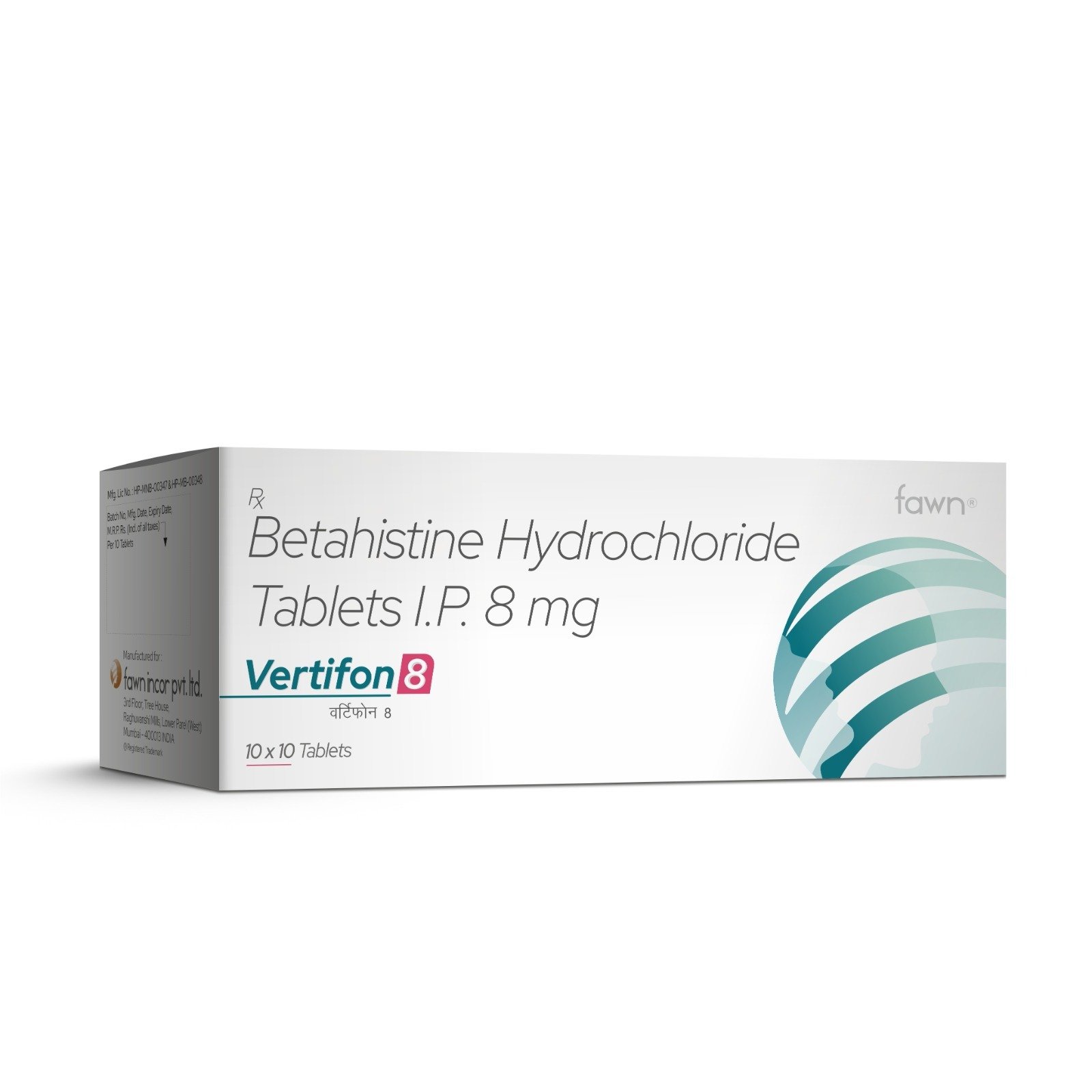 Betahistine Hydrochloride Tablets IP 16 Mg - VERTIFON 16