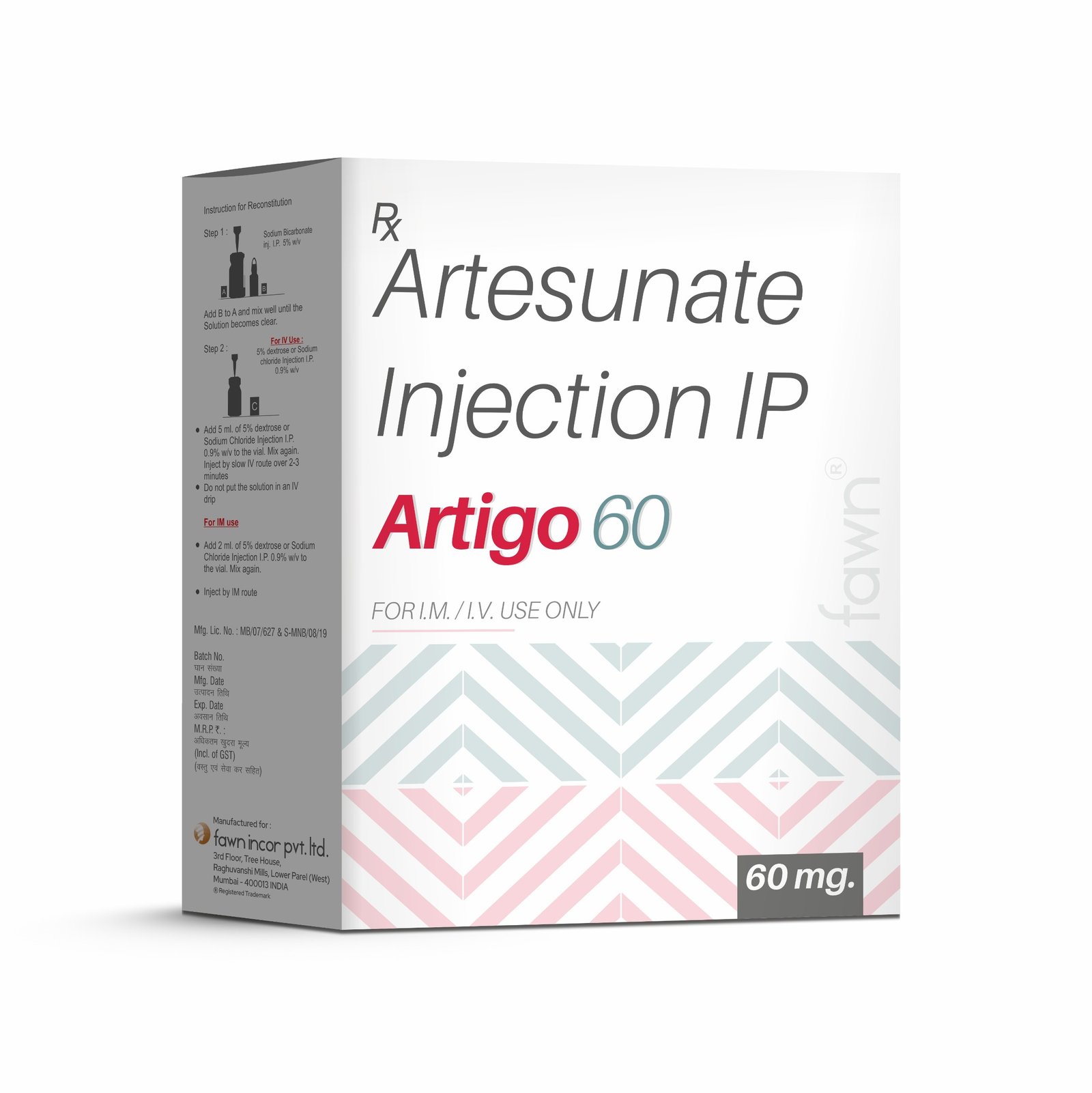 Artesunate 60 mg Injection IP - ARTIGO 60 Injection