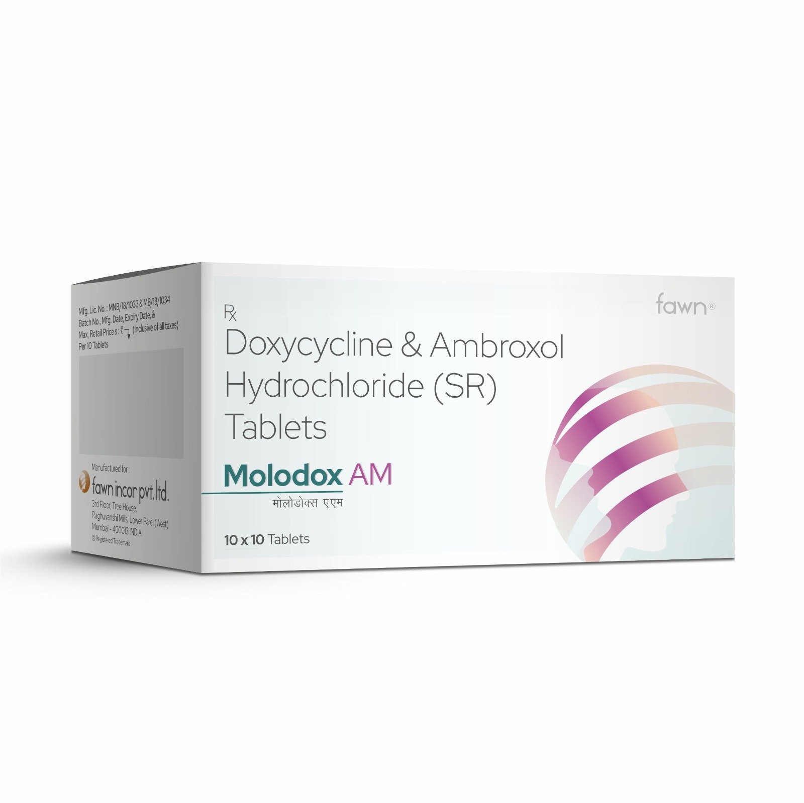 Doxophylline & Ambroxol Hydrochloride (SR) Tablets - MOLODOX AM