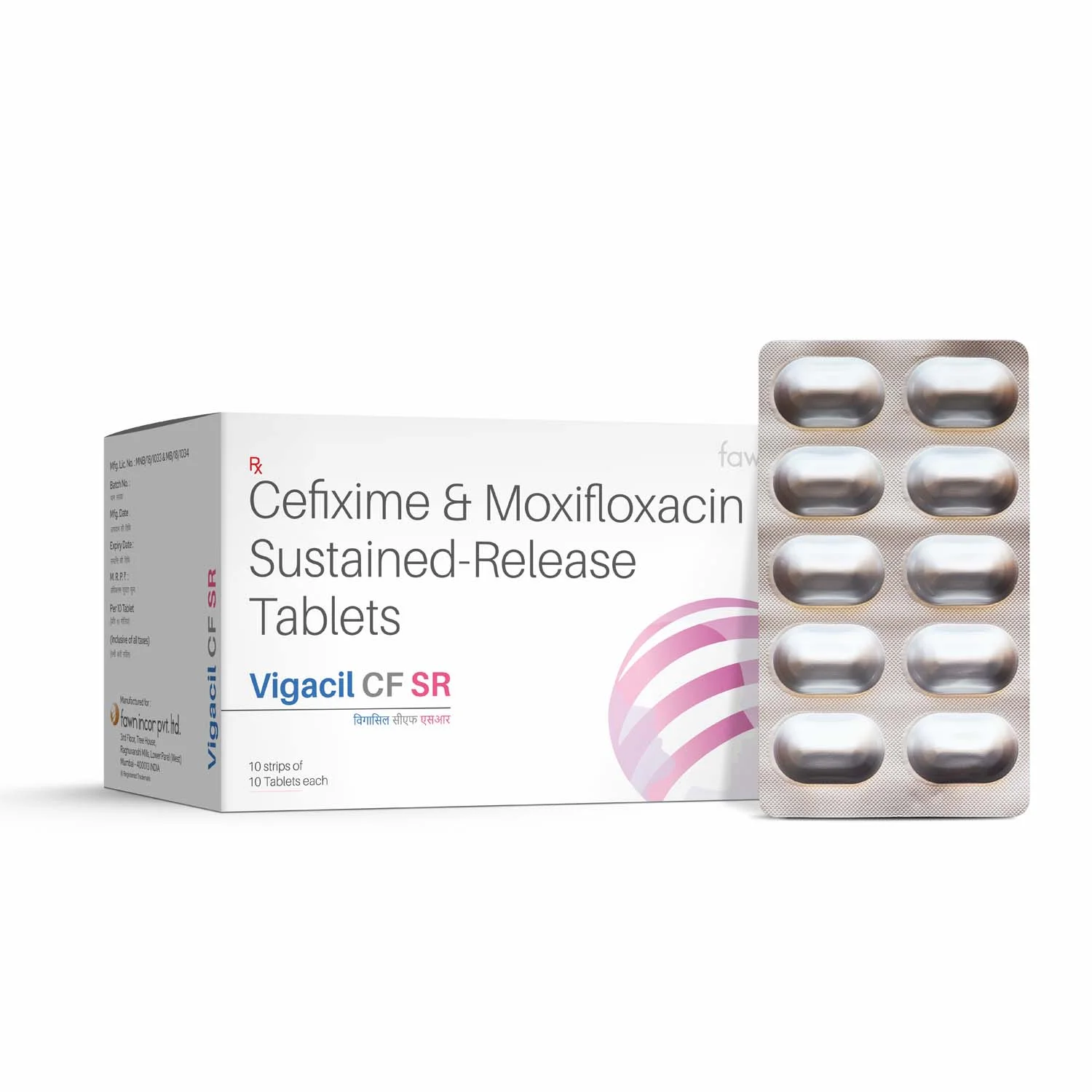 Cefixime & Moxifloxacin Sustained Release Tablets - VIGACIL CF SR - image 2