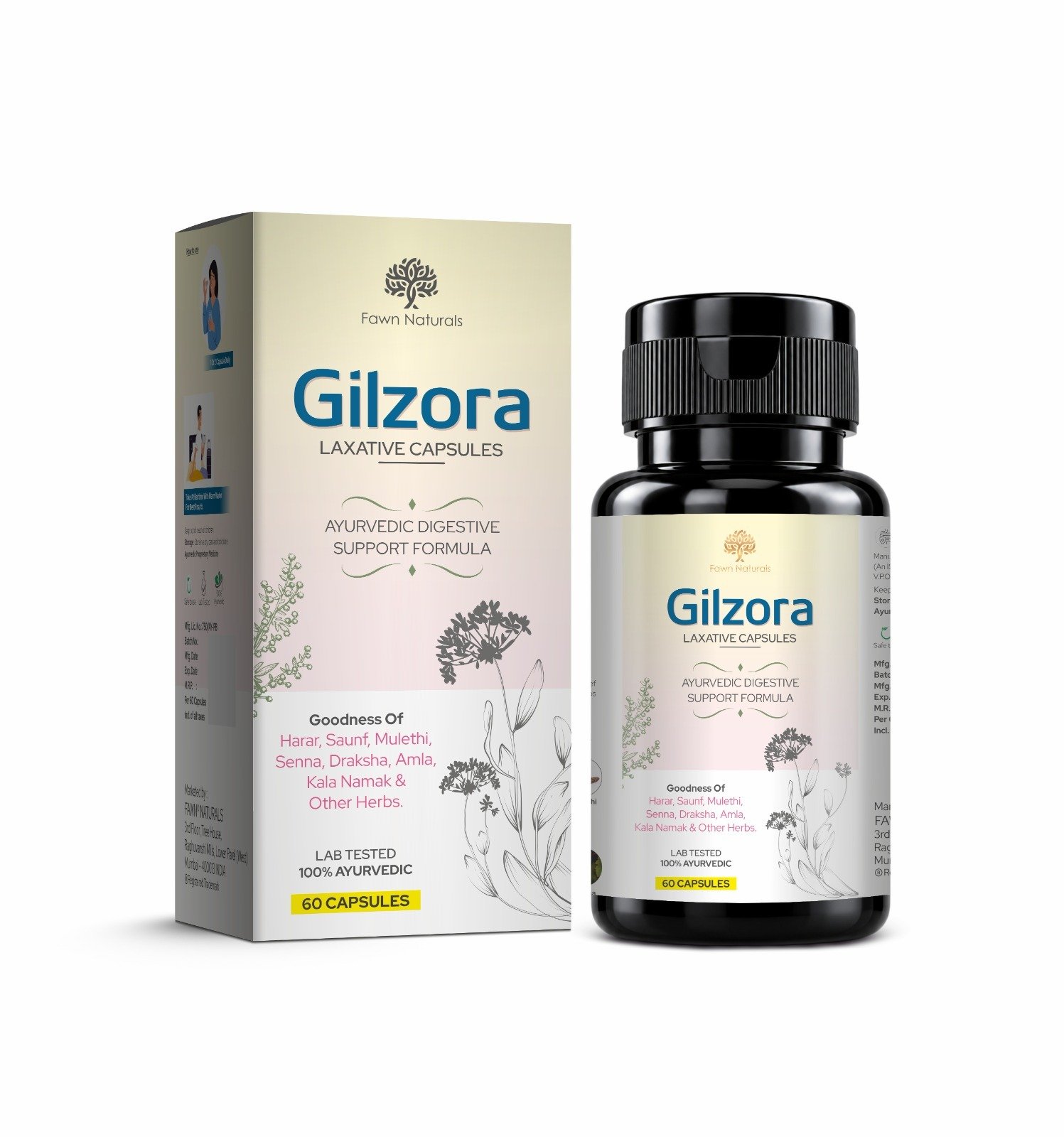 GILZORA Laxative Capsules - Fawn Incor - image 2