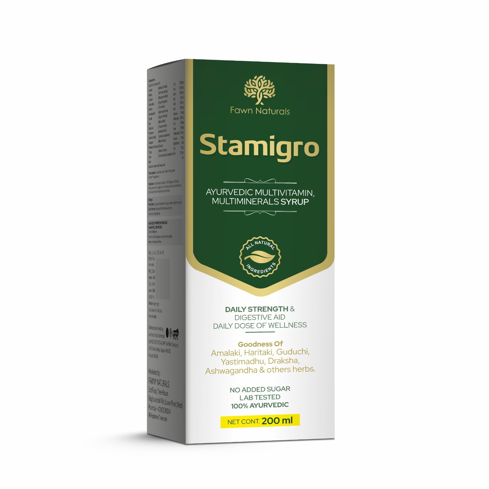 Ayurvedic Multivitamin, Multiminerals Syrup - STAMIGRO Syrup